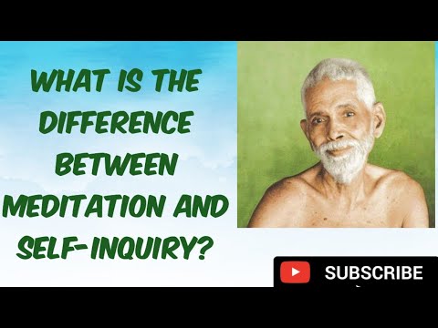 What is the difference between meditation and self-inquiry?