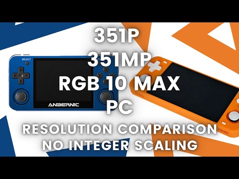 Genesis/Megadrive Resolutions Comparison - RG351P VS RG351MP VS RGB10 MAX VS PC (No integer scaling)