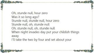 British Sea Power - Stunde Null Lyrics