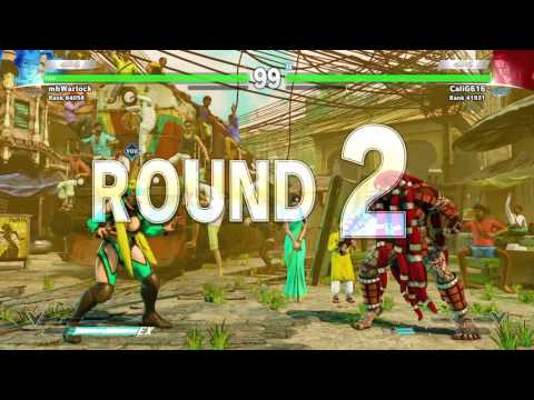 mbWarlock (R.Mika) vs CaliG616 (Necalli) - SFV Ranked Match