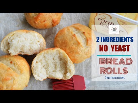I cannot Believe It`s 2 Ingredients No Yeast Bread Rolls (EP 105)