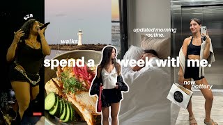 a week with me: pottery, work, walks, updated morning and night routines, and sza 🤎