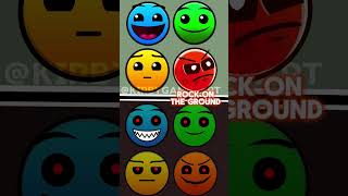 Geometry Dash Difficulty Face Names: Normal and Silent #geometrydash #art