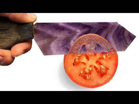 World's Sharpest Amethyst Knife