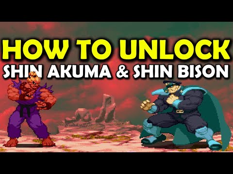 How to Unlock Shin Akuma &  Shin Bison Online in SFA3 Upper Capcom Fighting Collection 2