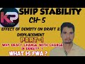 CH 5 Effect Of Density On Draft Displacement What Is FWA Why Draft Chage With Change In Density
