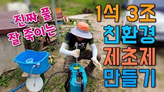 친환경 제초제 직접 만들어 사용해 보았더니 ...