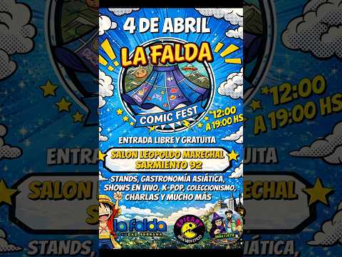 Se viene un nuevo evento en #LaFalda #CiudadSerrana #SierrasDeCordoba #Comics #Anime #Kpop #Cordoba