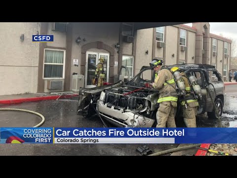 Colorado Springs Hotel Evacuates Following Fully-Engulfed Vehicle