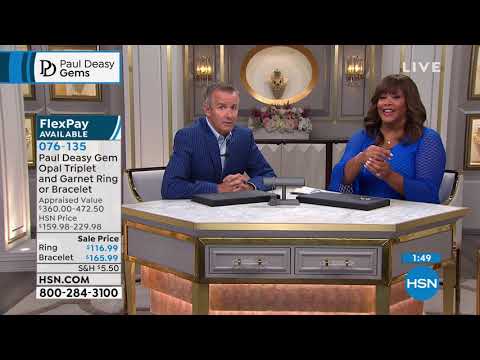 Paul Deasy Gem Sterling Silver Opal Triplet and Garnet B...