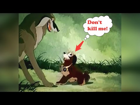 Polkan and the cur. The wolves wanted to tear them apart! Soviet cartoon