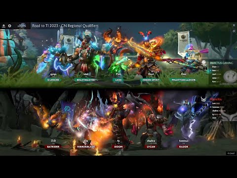 The International 2023  |  China Qualifier  |  Invictus Gaming vs Azure Ray - Game  1
