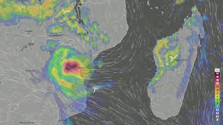 Cyclone Idai - animation of heavy rainfall that caused major floods