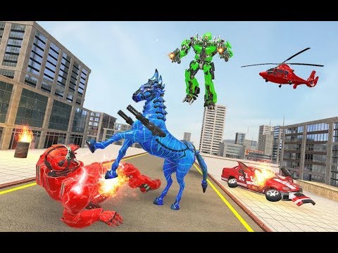 Real Horse Robot Transformation War Part-1 | New Rescue City Horse Robot Android GamePlay