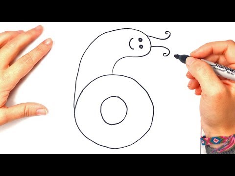 How to draw Number 6 | Number 6 Easy Draw Tutorial