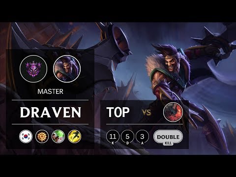 Draven Top vs Aatrox - KR Master Patch 9.21