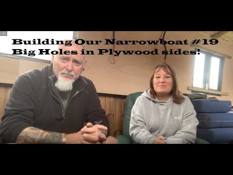 Building Our Narrowboat #19 - Cutting window openings in ply linings