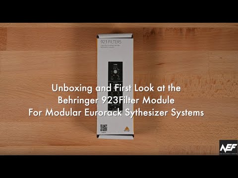 Распаковка и демонстрация модуля Behringer 923 Filters