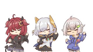 Ketsu-Drum【ろあるまりん】【夢月ロア】【アルス・アルマル】【葉山舞鈴】【にじさんじ】【手描き】