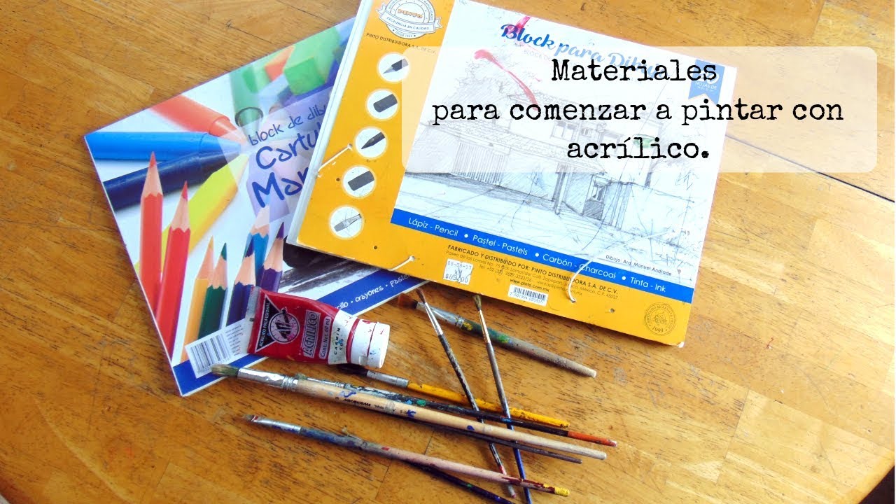 Materiales que necesito para pintar con acrílico