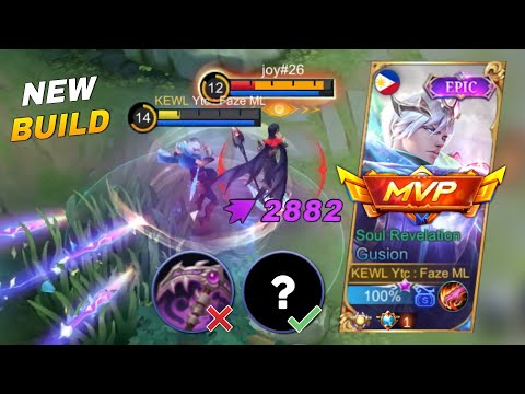GUSION BEST BUILD 2022 - TOP GLOBAL GUSION - BUILD AND ROTATION - GUSION TUTORIAL - MLBB