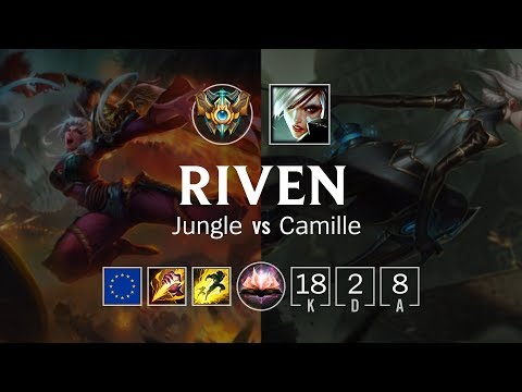 Riven Jungle vs Camille - EUW Challenger Patch 8.22