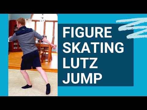 Learn a Figure Skating Lutz Jump on the Floor!