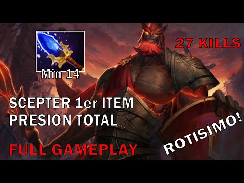 Mars Aghanim 1st Item 1 vs 5 Full Power - Godadico Dota