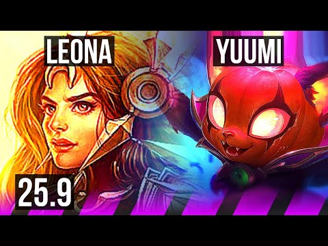 LEONA & Vayne vs YUUMI & Lucian (SUP) | 1/1/27 | KR Diamond | 25.9