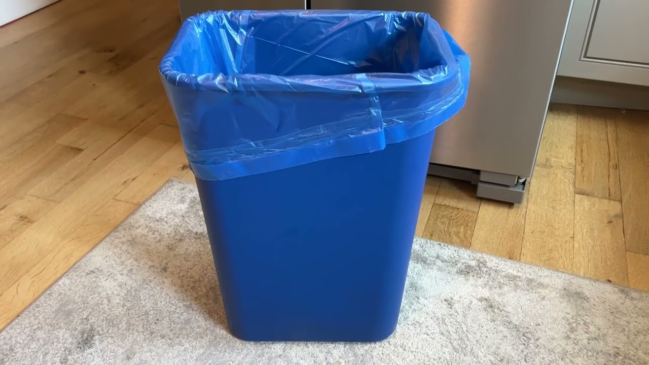 Amazon Basics Rectangular Commercial Office Wastebasket, Recycle Logo, 10 gallon - Honest Review