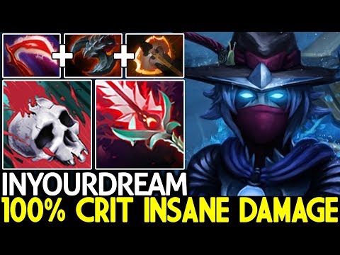INYOURDREAM [Phantom Assassin] 100% Crit Insane Damage Actually OP Build 7.22 Dota 2