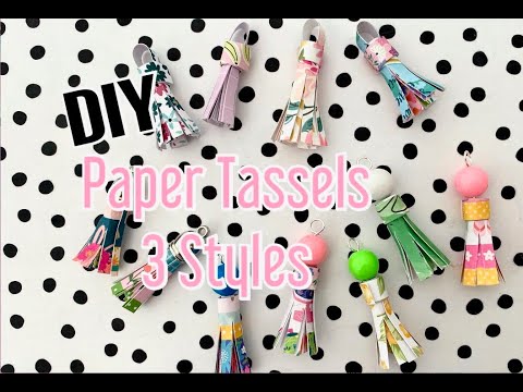 ‼️ YES ‼️ DIY Paper Tassels | 3 Fun Styles | TUTORIAL | Use Your Paper Scraps