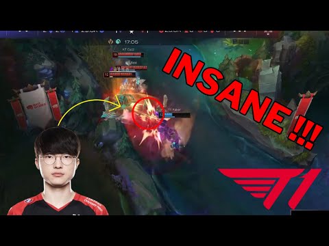 T1 Vs KT Faker K'Sante IS INSANE ESCAPE AND KILL !