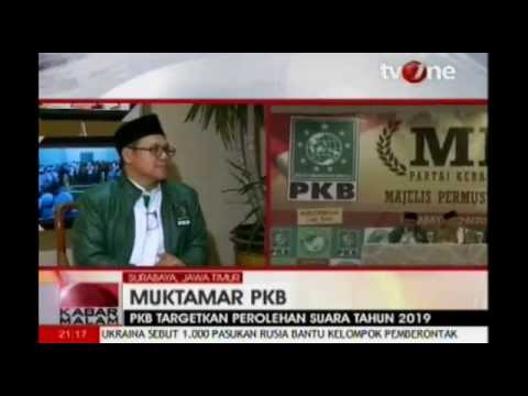 Rangkaian Muktamar PKB, Pernyataan Ketum DPP PKB TV One, 30 Agustus 2014