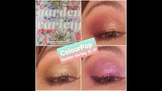Is this my new favorite palette? Colourpop Garden Variety Collection 3 Looks 1 Palette