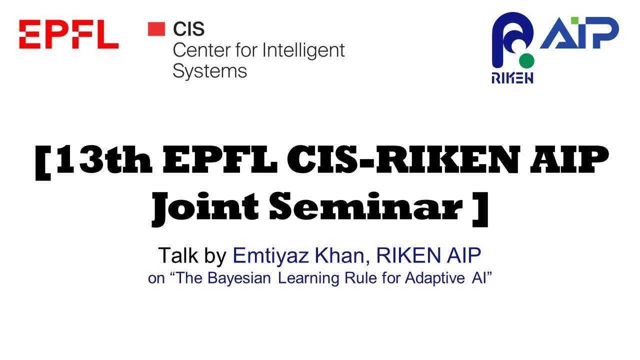 EPFL CIS-RIKEN AIP Joint Seminar #13 20220413 サムネイル