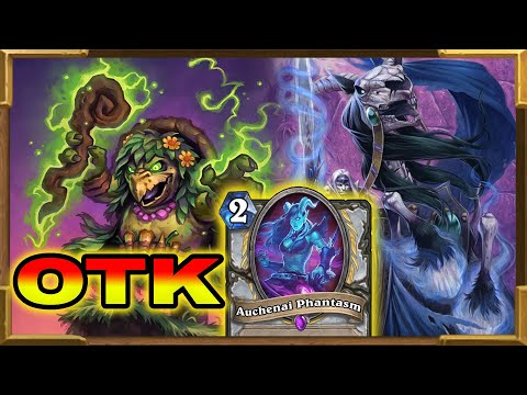 Hearthstone: The Ultra Heal OTK With Umbra, Baron Rivendare, Corrupted Healbot and Auchenai  | Wild