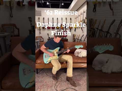 2022 Fender Custom Shop '62 Jazzmaster Daphne Sparkle Journeyman Relic imagen 16
