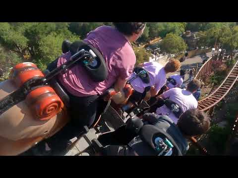 Pony Express On-Ride Horizon Leveled POV 2.7K 60fps Motorbike Roller Coaster Knott's Berry Farm 2022