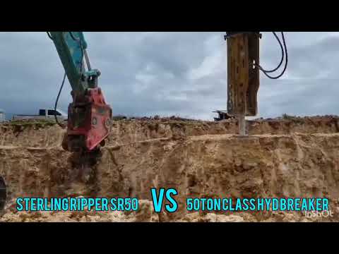 Vibro ripper VS Hydraulic breaker #sterlingtechnology #sterlingripper