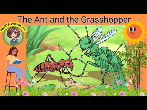 The Ant and the Grasshopper- Kids Animated Story