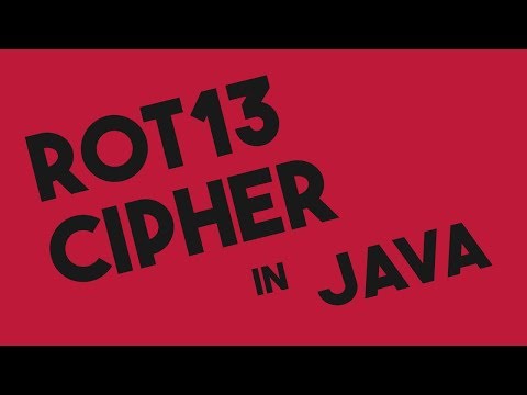 Rot13 Cipher Java Implementation