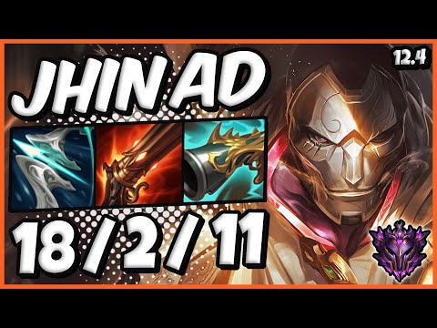 JHIN vs JINX [ ADC ] Lol KR Master Patch 12.4 Season 12 [ 18 / 2 / 11 ] 💥