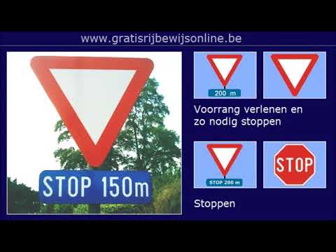 LES 19 Kruispunt en voorrangsborden