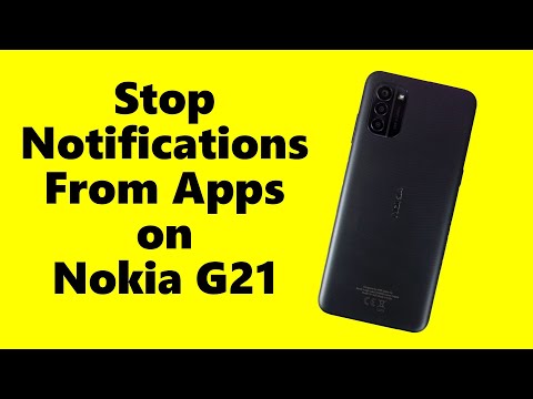 How to Stop Notifications From Apps on Nokia G21