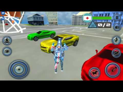 US Police Horse Robot Bike Transform Wild Cop Game