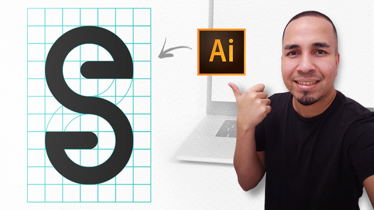 A forma mais fácil de criar LOGO COM GRID no ILLUSTRATOR
