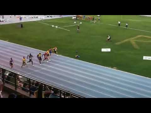 RIETI.  LA FINALE DEI 100 MT UOMINI. JACOBS,ALI, TORTU.