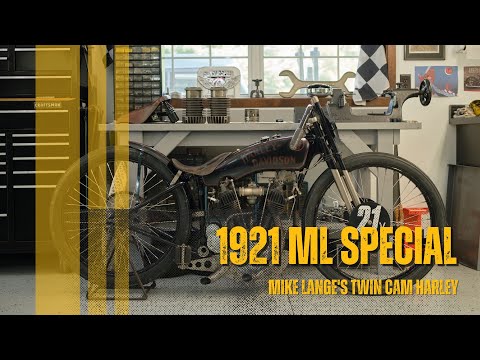Michael Lange talks about his 1921 Harley Davidson ML special race bike.