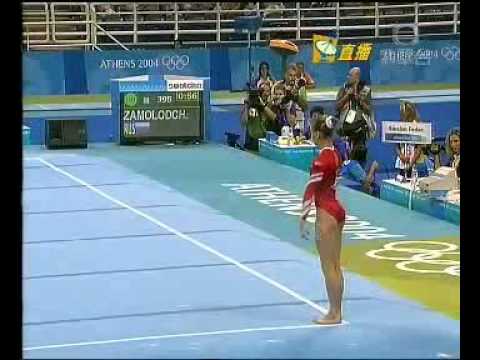 Elena Zamolodchikova 2004 Olympics Team Final Floor